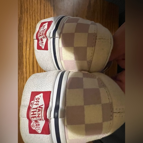 Vans Checkered Slip On Shoes Pink Size 7 - Picture 3 of 3